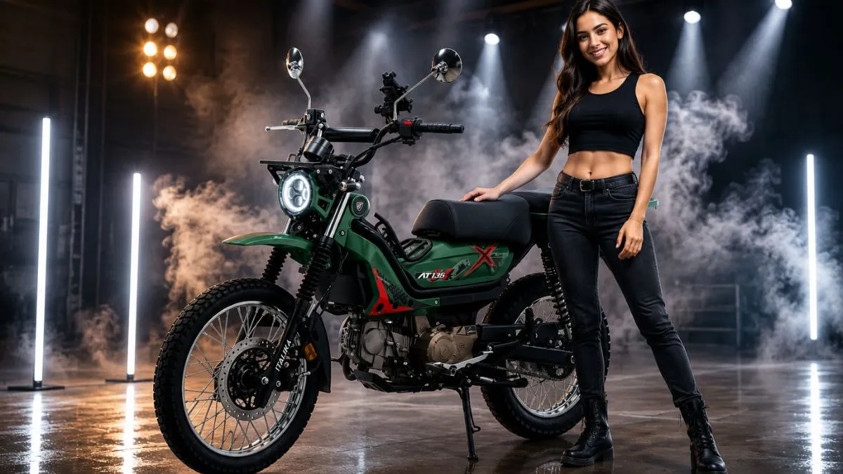 Así luce la Motocicleta Italika AT135X Verde: Precio, Ficha técnica, Máxima velocidad, parecido con la Honda CT125 Hunter Cub