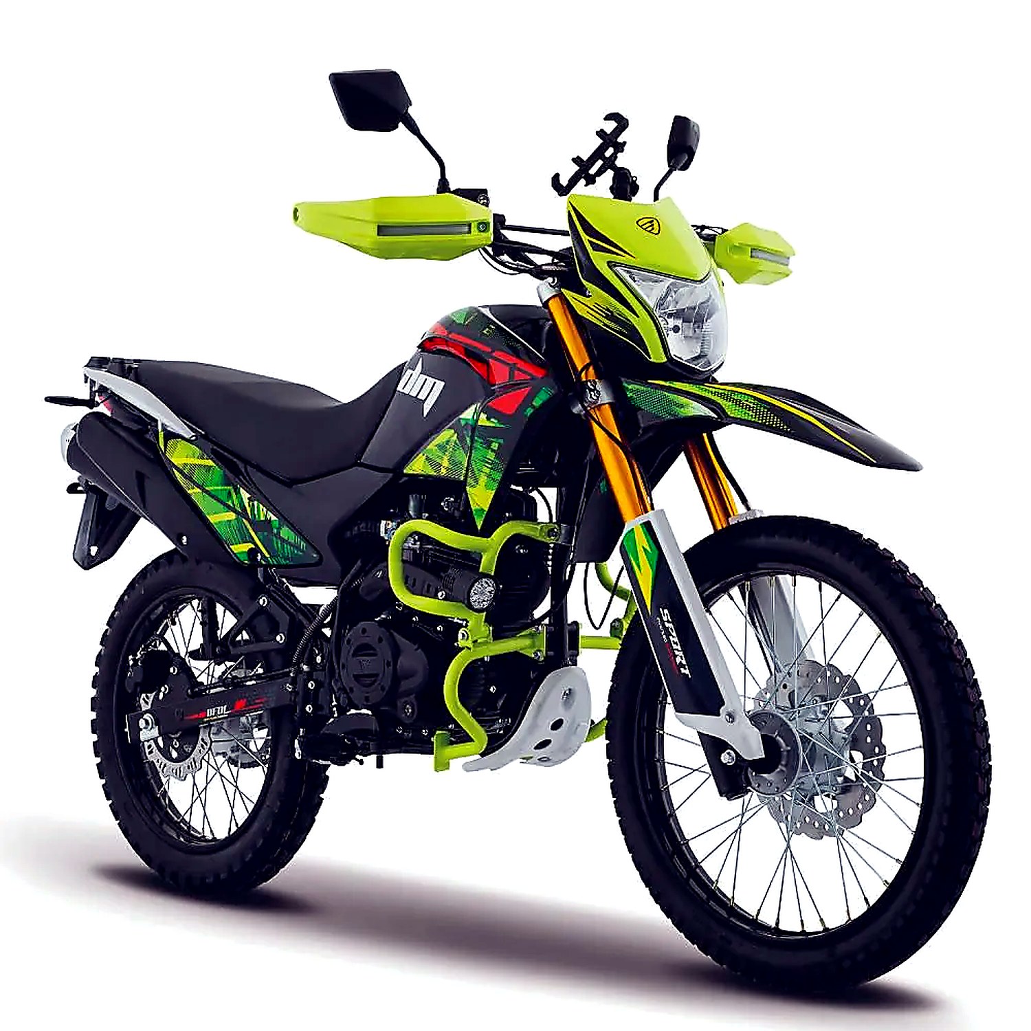 Italika  Doble Propósito DM250 con GPS Negra con Verde 2026