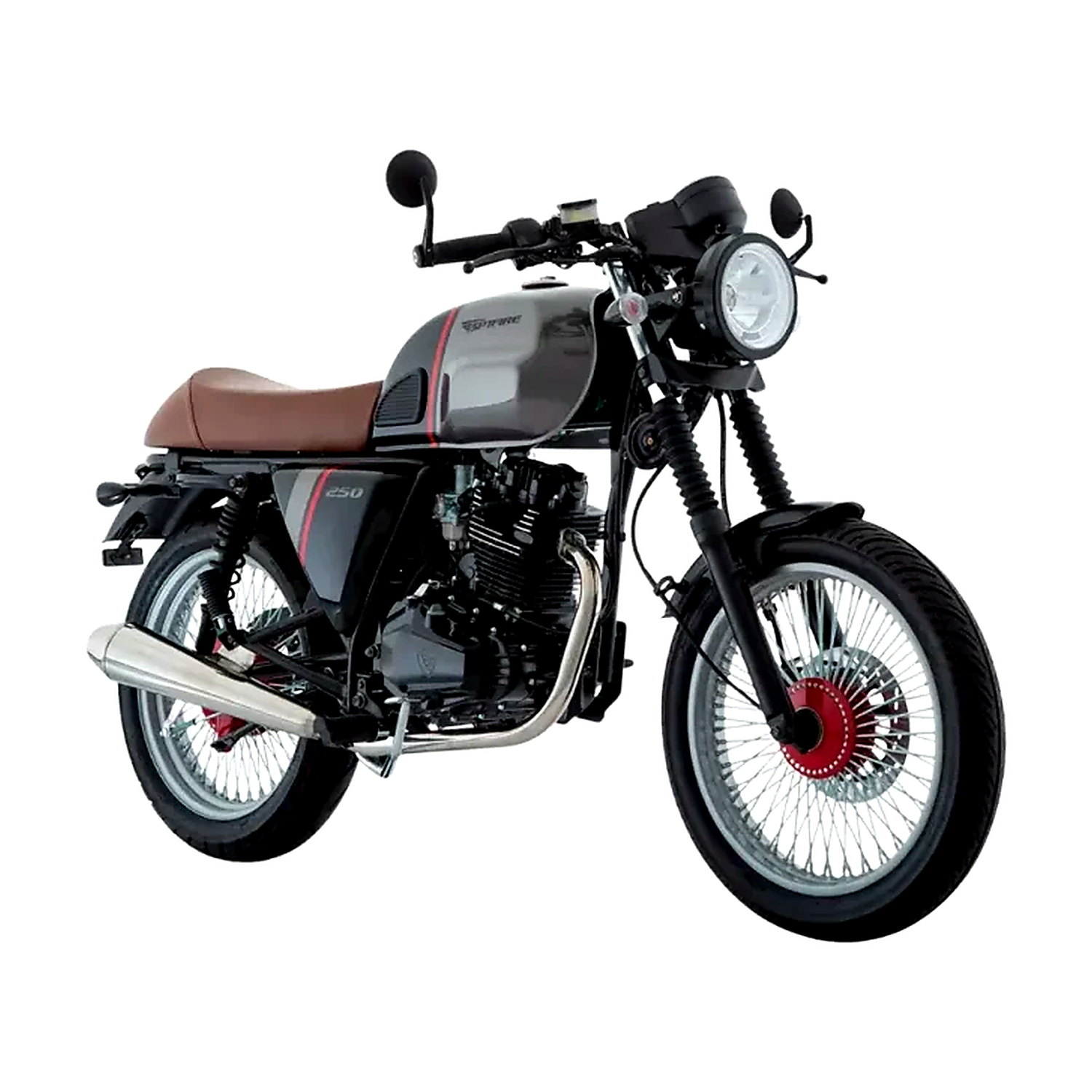 Italika Motocicleta Cafe Racer Sptfire 250 Plata 2026